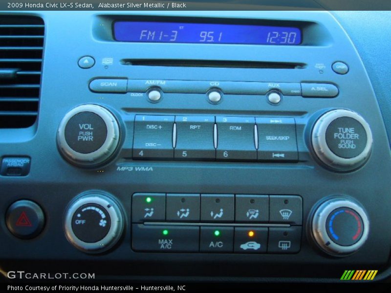 Alabaster Silver Metallic / Black 2009 Honda Civic LX-S Sedan