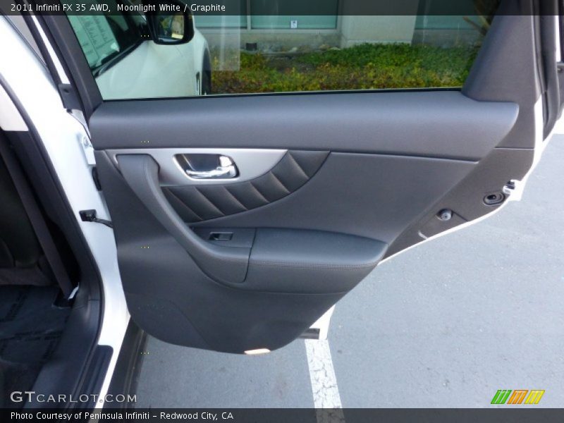 Moonlight White / Graphite 2011 Infiniti FX 35 AWD
