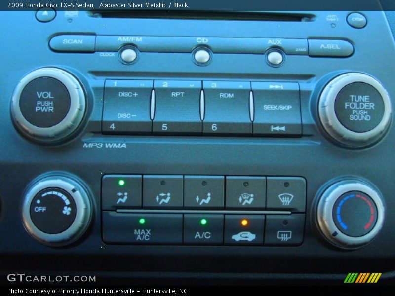 Alabaster Silver Metallic / Black 2009 Honda Civic LX-S Sedan