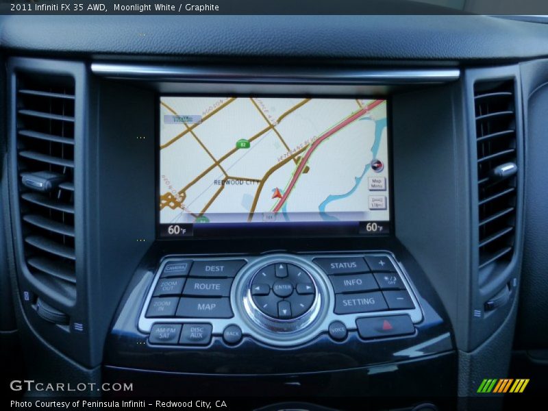 Moonlight White / Graphite 2011 Infiniti FX 35 AWD