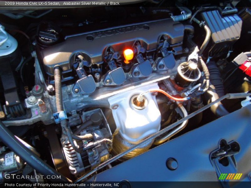 Alabaster Silver Metallic / Black 2009 Honda Civic LX-S Sedan