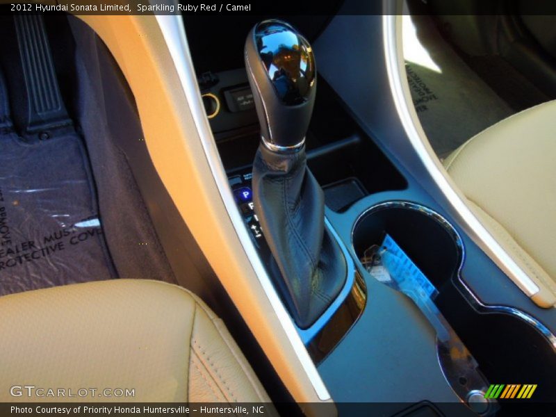Sparkling Ruby Red / Camel 2012 Hyundai Sonata Limited
