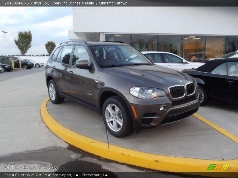 Sparkling Bronze Metallic / Cinnamon Brown 2013 BMW X5 xDrive 35i