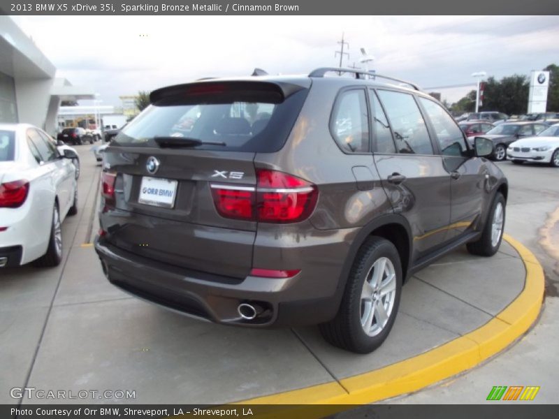 Sparkling Bronze Metallic / Cinnamon Brown 2013 BMW X5 xDrive 35i
