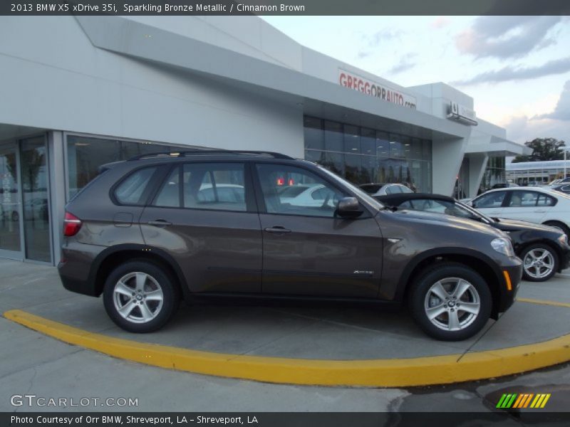 Sparkling Bronze Metallic / Cinnamon Brown 2013 BMW X5 xDrive 35i