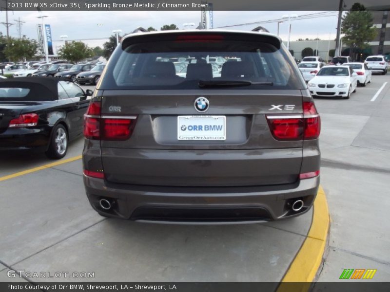 Sparkling Bronze Metallic / Cinnamon Brown 2013 BMW X5 xDrive 35i