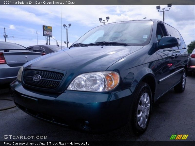 Dark Green Emerald / Gray 2004 Kia Sedona LX