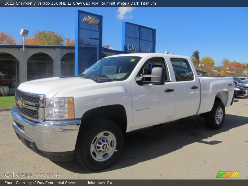 Summit White / Dark Titanium 2013 Chevrolet Silverado 2500HD LS Crew Cab 4x4