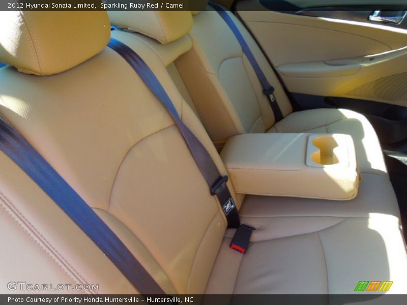 Sparkling Ruby Red / Camel 2012 Hyundai Sonata Limited
