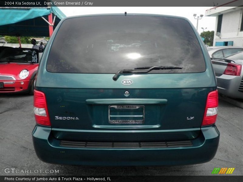 Dark Green Emerald / Gray 2004 Kia Sedona LX