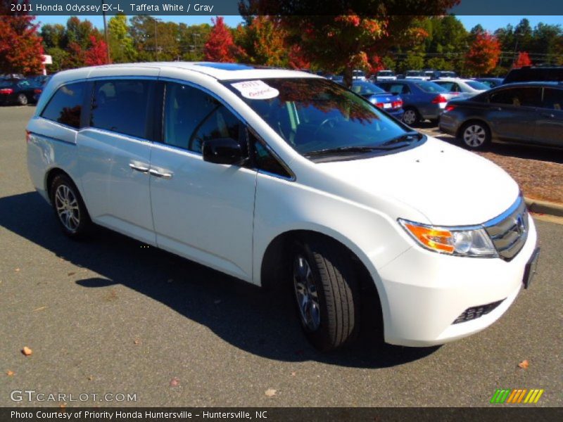 Taffeta White / Gray 2011 Honda Odyssey EX-L