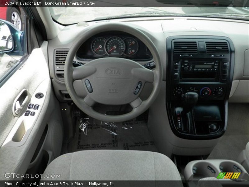 Dark Green Emerald / Gray 2004 Kia Sedona LX