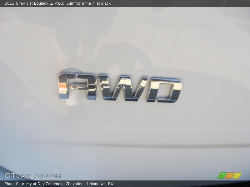 Summit White / Jet Black 2013 Chevrolet Equinox LS AWD