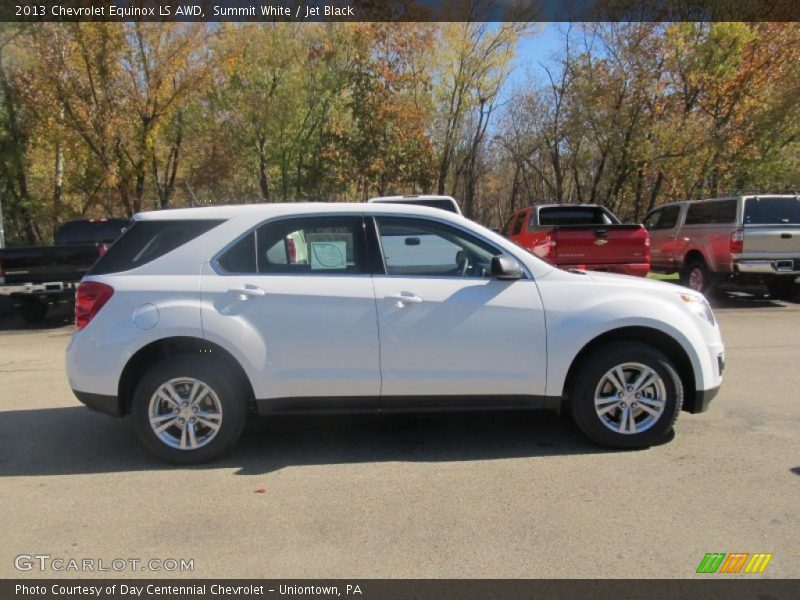 Summit White / Jet Black 2013 Chevrolet Equinox LS AWD