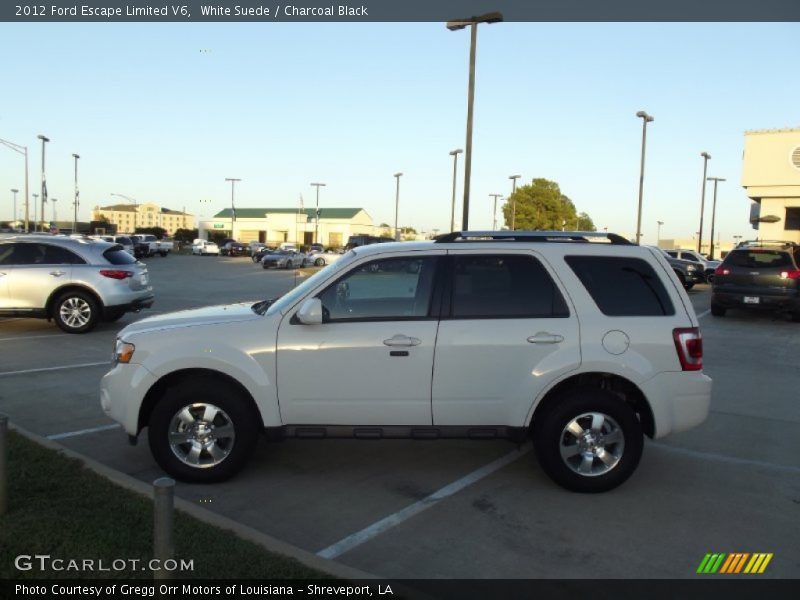 White Suede / Charcoal Black 2012 Ford Escape Limited V6