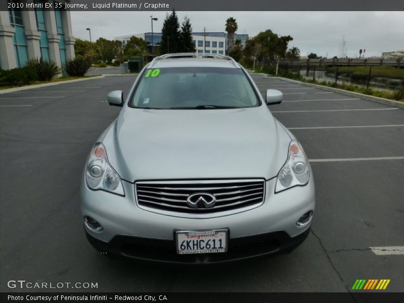 Liquid Platinum / Graphite 2010 Infiniti EX 35 Journey