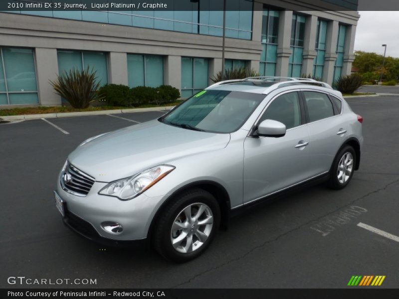 Liquid Platinum / Graphite 2010 Infiniti EX 35 Journey