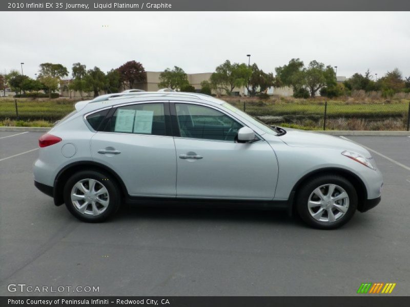 Liquid Platinum / Graphite 2010 Infiniti EX 35 Journey