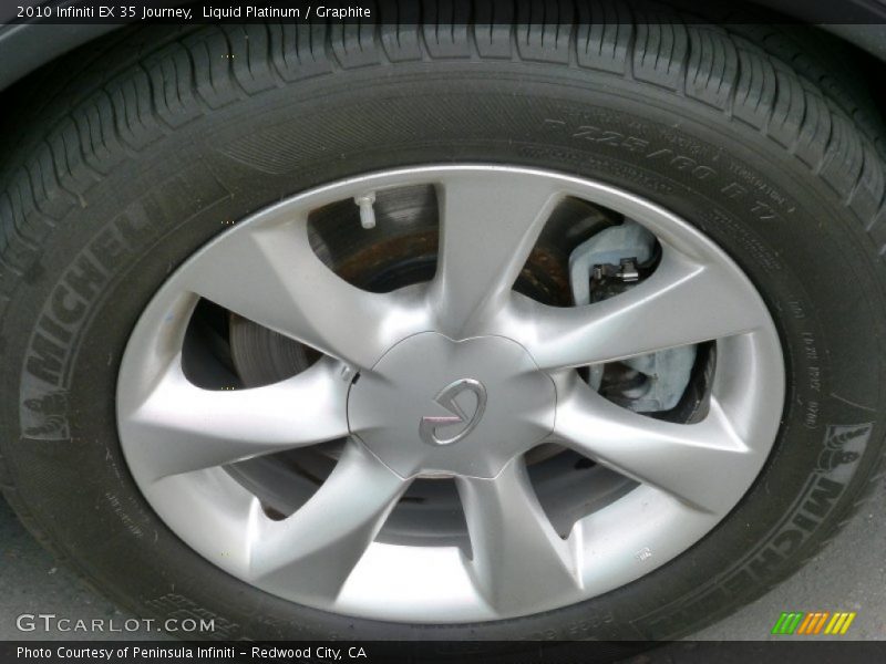 Liquid Platinum / Graphite 2010 Infiniti EX 35 Journey