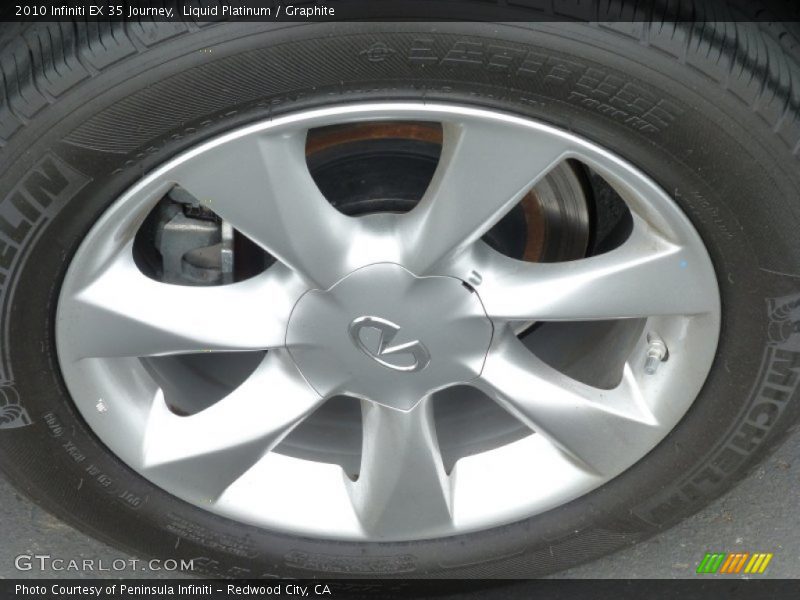 Liquid Platinum / Graphite 2010 Infiniti EX 35 Journey
