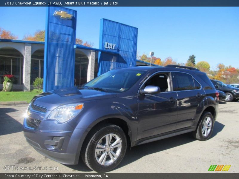 Atlantis Blue Metallic / Jet Black 2013 Chevrolet Equinox LT AWD
