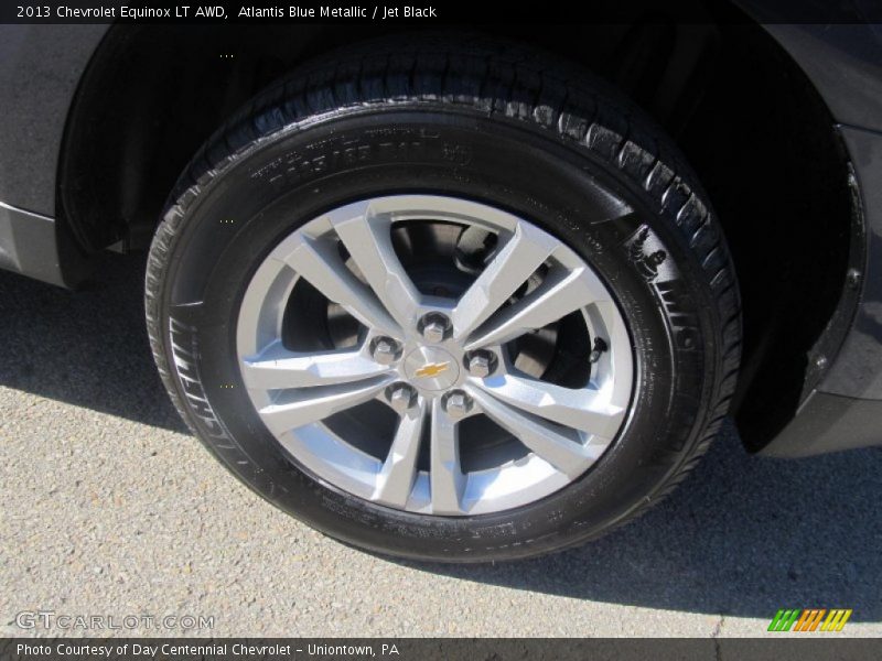 Atlantis Blue Metallic / Jet Black 2013 Chevrolet Equinox LT AWD