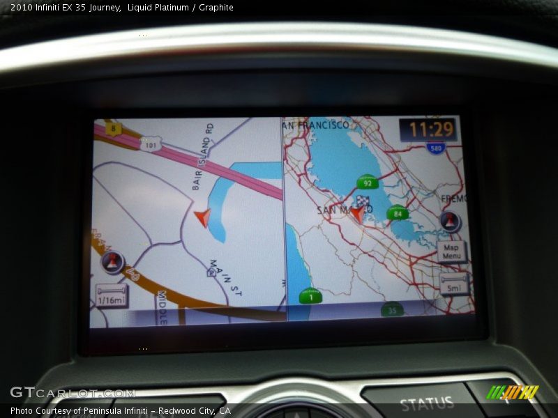 Liquid Platinum / Graphite 2010 Infiniti EX 35 Journey