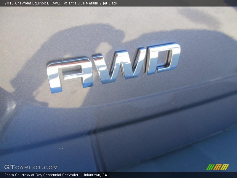 Atlantis Blue Metallic / Jet Black 2013 Chevrolet Equinox LT AWD