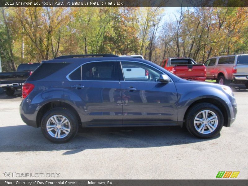 Atlantis Blue Metallic / Jet Black 2013 Chevrolet Equinox LT AWD