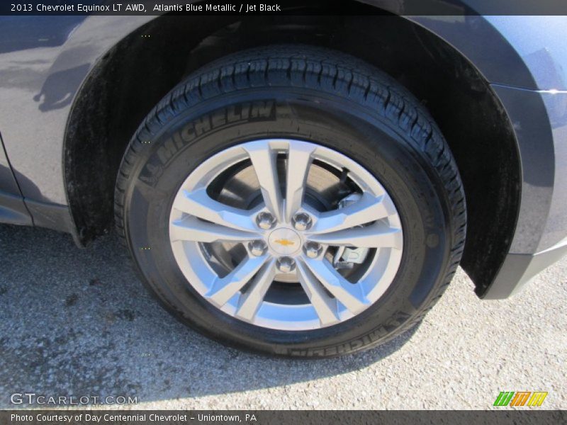 Atlantis Blue Metallic / Jet Black 2013 Chevrolet Equinox LT AWD