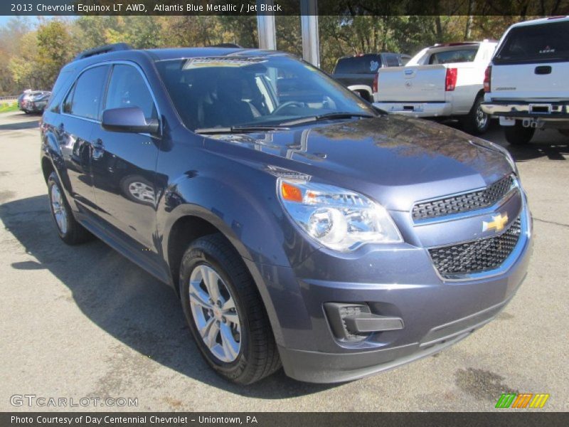 Atlantis Blue Metallic / Jet Black 2013 Chevrolet Equinox LT AWD