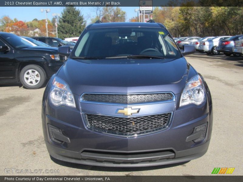Atlantis Blue Metallic / Jet Black 2013 Chevrolet Equinox LT AWD