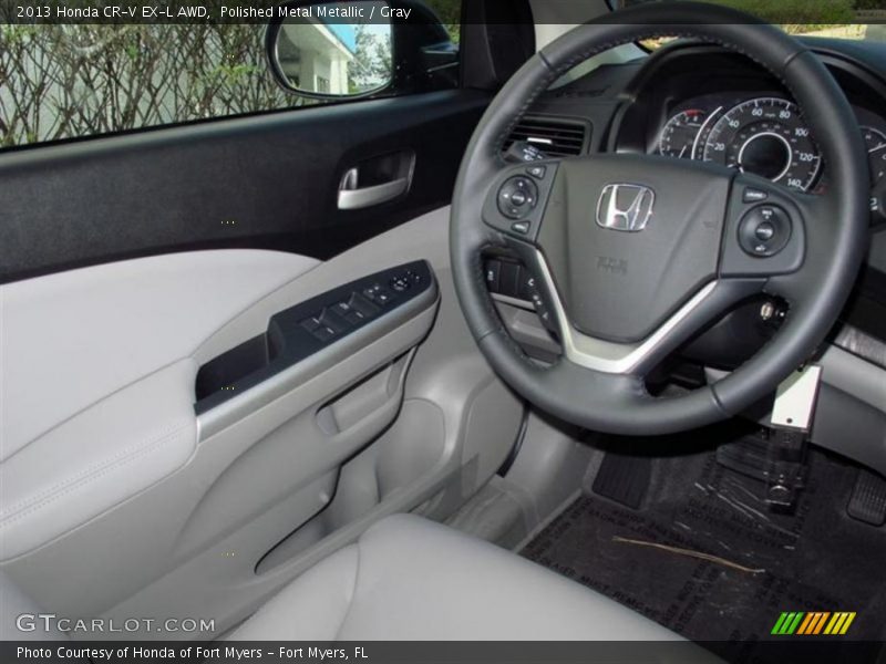 Polished Metal Metallic / Gray 2013 Honda CR-V EX-L AWD