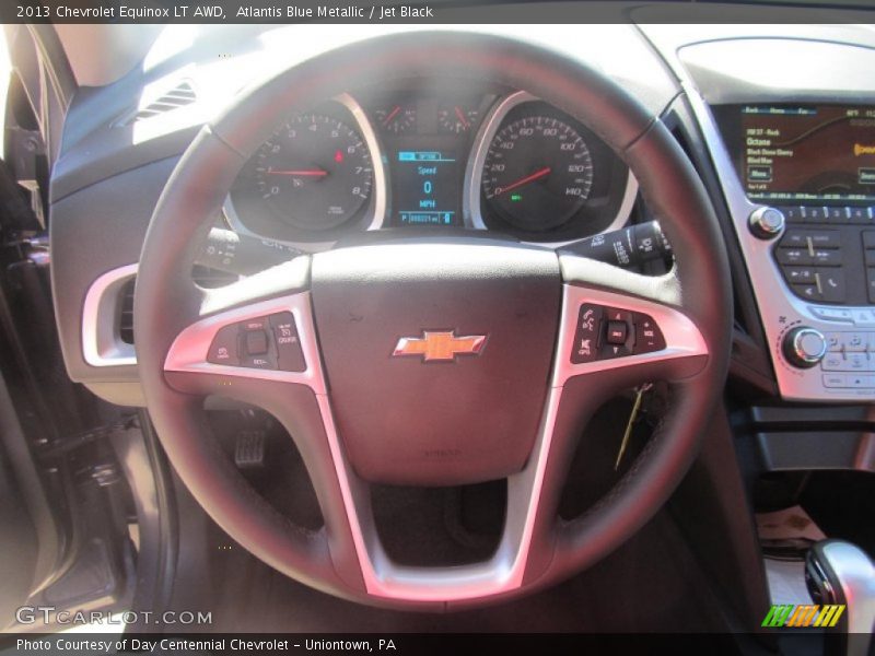 Atlantis Blue Metallic / Jet Black 2013 Chevrolet Equinox LT AWD