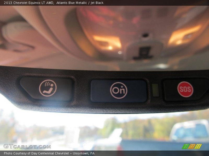 Atlantis Blue Metallic / Jet Black 2013 Chevrolet Equinox LT AWD