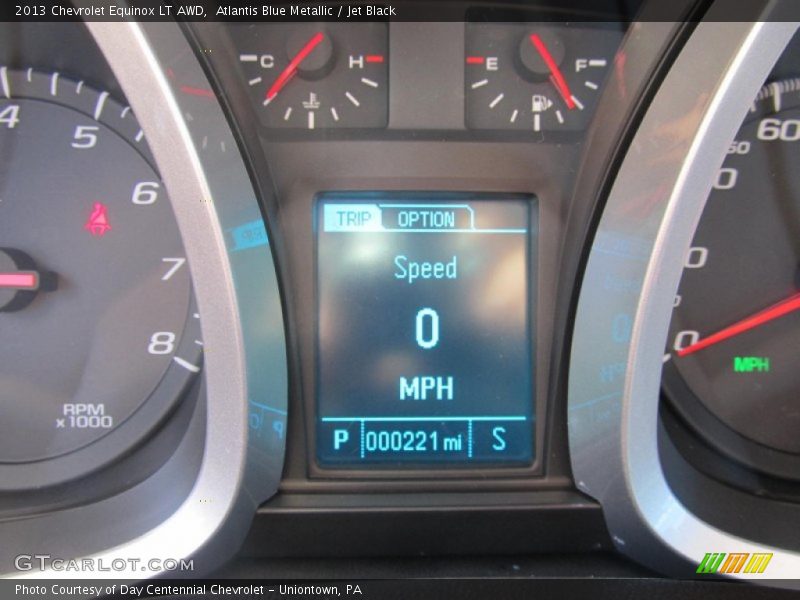 Atlantis Blue Metallic / Jet Black 2013 Chevrolet Equinox LT AWD