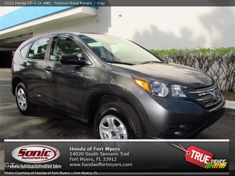 Polished Metal Metallic / Gray 2013 Honda CR-V LX AWD