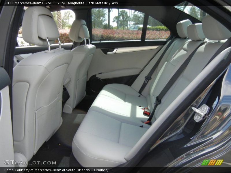 Rear Seat of 2012 C 250 Luxury