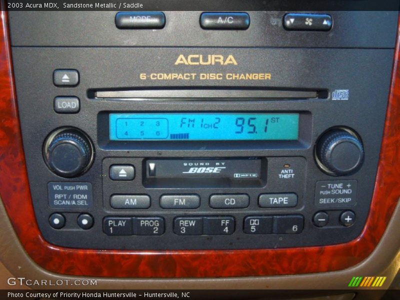 Sandstone Metallic / Saddle 2003 Acura MDX