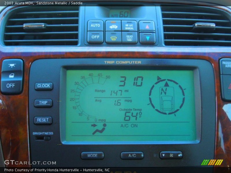 Sandstone Metallic / Saddle 2003 Acura MDX