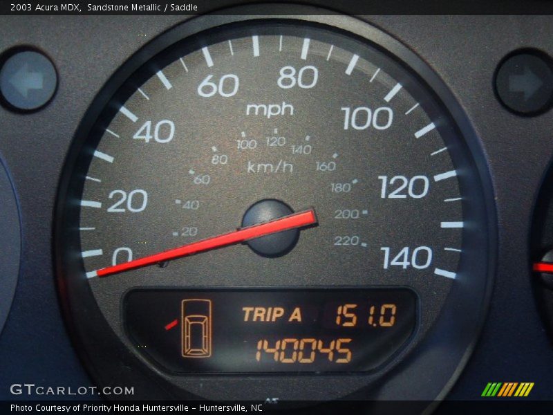 Sandstone Metallic / Saddle 2003 Acura MDX