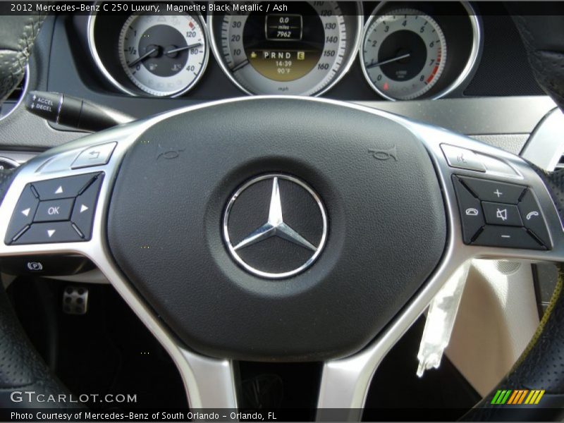 Magnetite Black Metallic / Ash 2012 Mercedes-Benz C 250 Luxury
