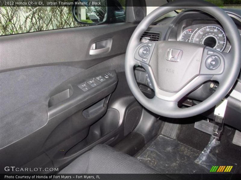 Urban Titanium Metallic / Black 2012 Honda CR-V EX