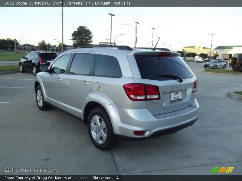 Bright Silver Metallic / Black/Light Frost Beige 2012 Dodge Journey SXT
