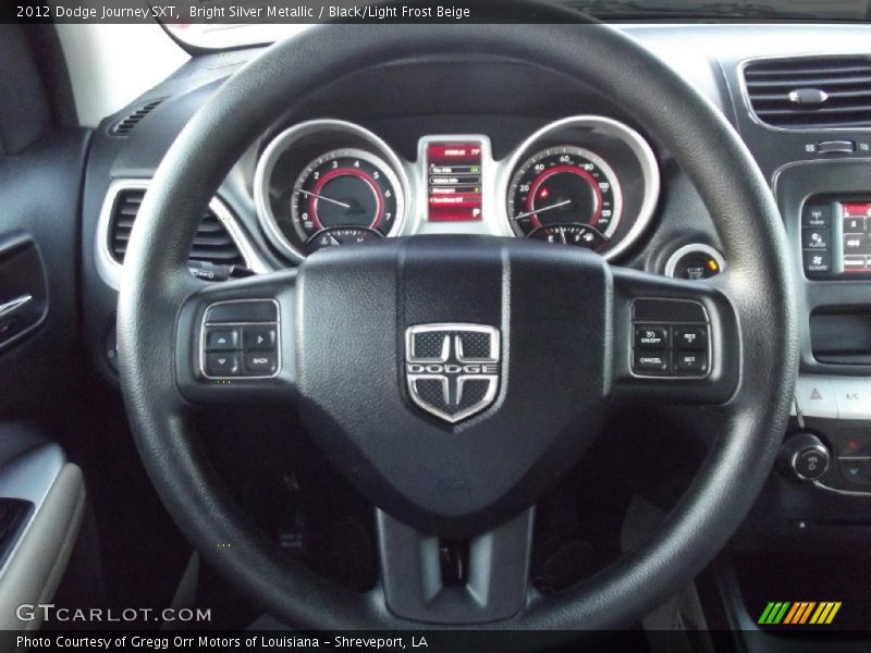 Bright Silver Metallic / Black/Light Frost Beige 2012 Dodge Journey SXT