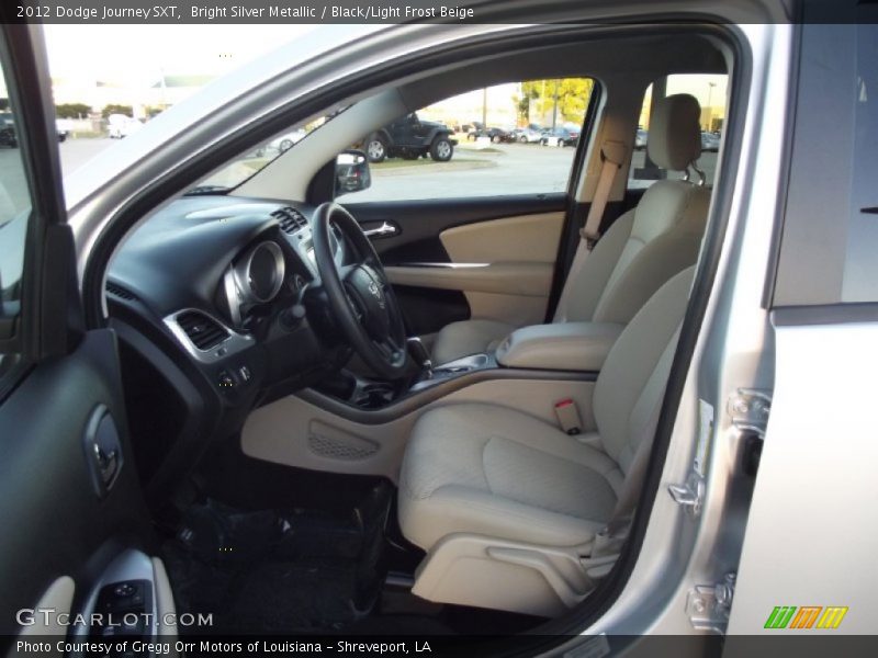 Bright Silver Metallic / Black/Light Frost Beige 2012 Dodge Journey SXT