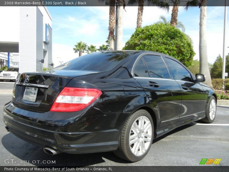 Black / Black 2009 Mercedes-Benz C 300 Sport