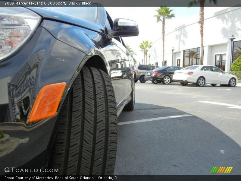 Black / Black 2009 Mercedes-Benz C 300 Sport