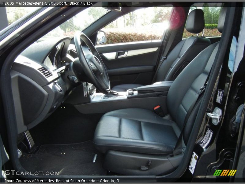 Black / Black 2009 Mercedes-Benz C 300 Sport