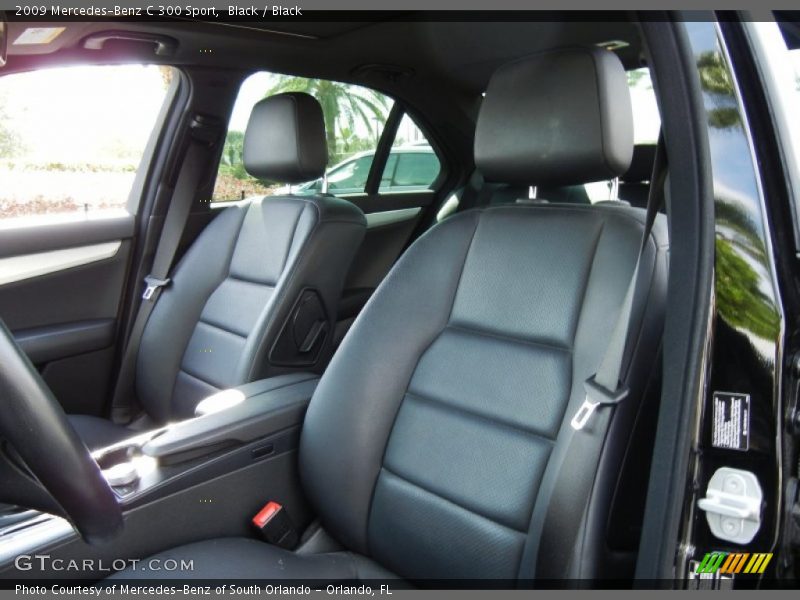 Black / Black 2009 Mercedes-Benz C 300 Sport